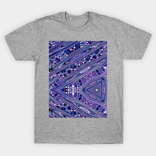 cool blue abstract background pattern T-Shirt by Stonerin